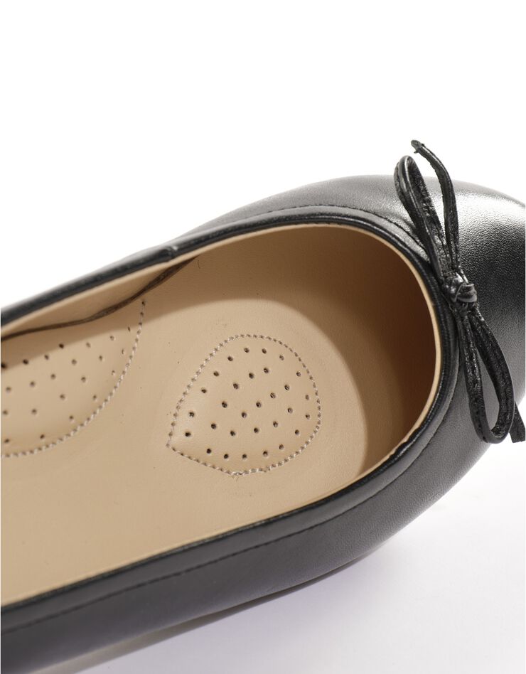 Ballerines plates confort en cuir - noir (noir) Ballerines plates confort en cuir - noir (noir)