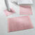 Tapis de bain &eacute;ponge liteau chevron (rose gris&eacute;)