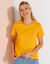 T-shirt manches courtes uni (miel) T-shirt manches courtes uni (miel)