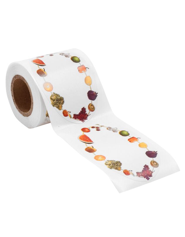 Etiquette de cuisine motif fruits - lot de 100 (fruits / légumes)