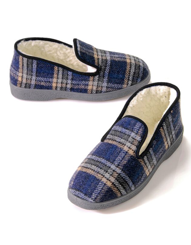 Charentaises homme confort - jusqu'au 47 (marine)