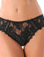Slip dentelle unie Arum (noir)