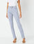 Pantalon droit rayé, Spécial Petites (bleu / blanc)