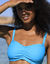 Haut de maillot de bain avec armatures Solaro - forme bandeau (turquoise)
