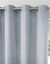 Rideau bachette uni tamisant oeillets (gris perle)