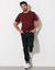 T-shirt col rond manches courtes - lot de 3 (bordeaux + marine + bleu)