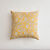 Housse de coussin imprim&eacute; indien - lot de 2 (jaune)