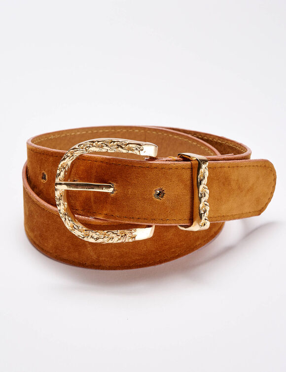 Ceinture effet daim(**) (caramel)