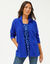Veste polaire zipp&eacute;e manches longues (bleu dur)