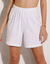 Short en maille - lot de 2 (blanc + violine)