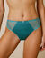 Culotte maille satinée et dentelle Salford - lot de 2 (lagon + émeraude)