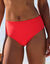 Bas de maillot de bain taille haute uni Solaro (grenadine)