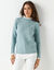 Pull effet 2-en-1, détails broderie anglaise (bleu acier) Pull effet 2-en-1, détails broderie anglaise (bleu acier)