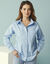 Chemise oversize Spécial Petites, manches longues, popeline (bleu)