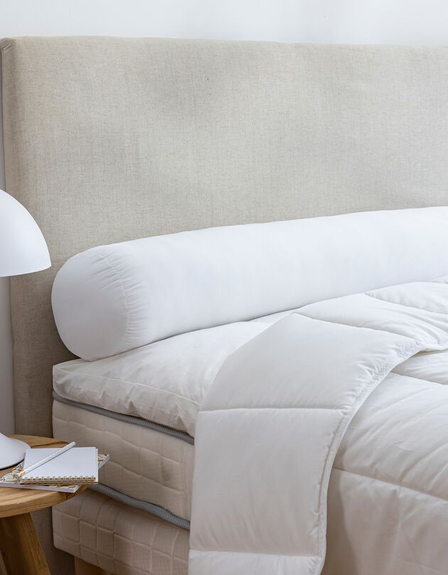 Traversin microfibre confort moelleux (blanc)