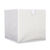 Cube de rangement pliable, tissu bouclette (blanc)