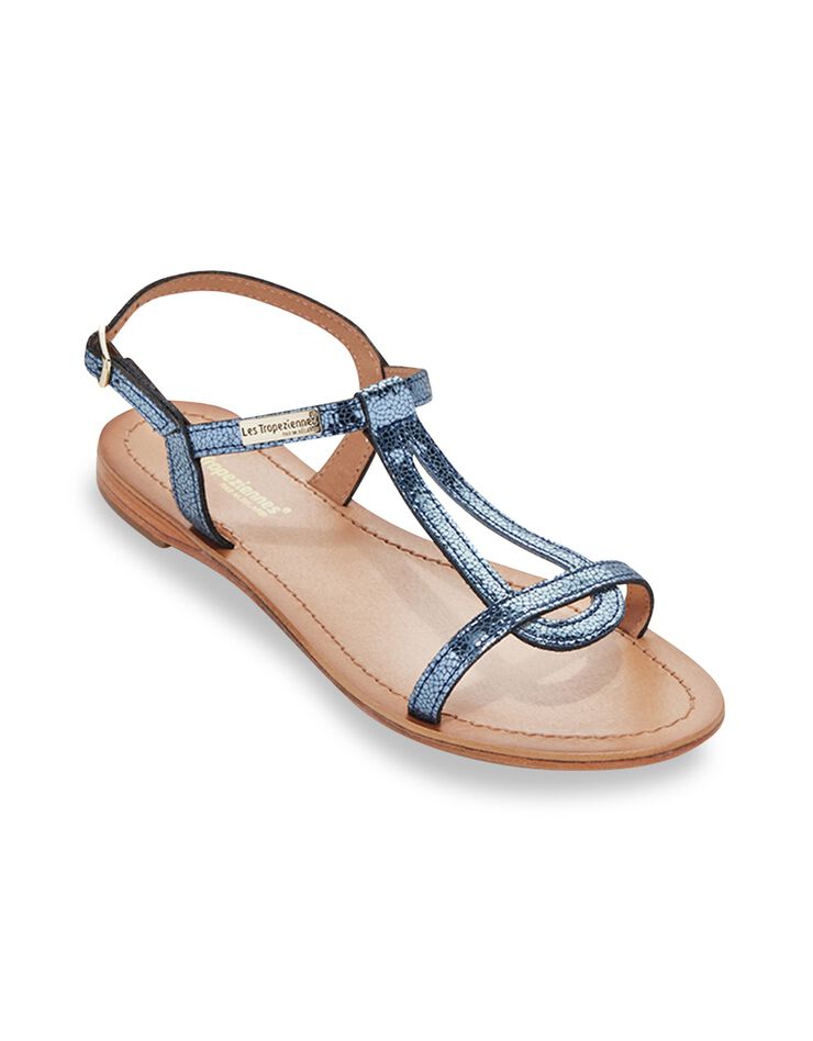 Sandales plates en cuir Hamat (marine) Sandales plates en cuir Hamat (marine)