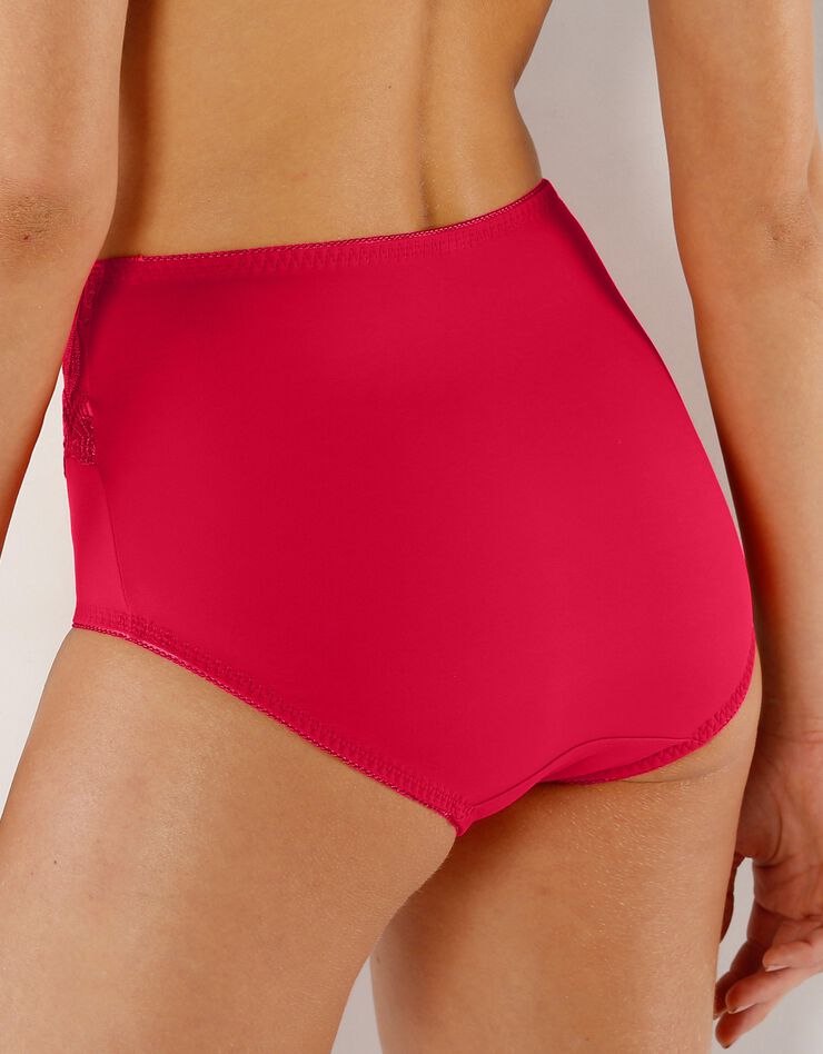 Gainette microfibre et guipure Rima - lot de 2 (rouge) Gainette microfibre et guipure Rima - lot de 2 (rouge)
