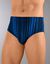 Slip ferm&eacute; taille haute imprim&eacute; - lot de 6  (gris + bleu + vert)