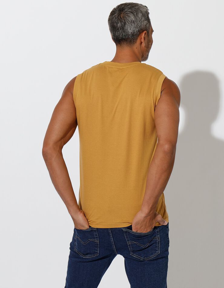 T-shirt col rond sans manches - lot de 3 (orange + vert + jaune) T-shirt col rond sans manches - lot de 3 (orange + vert + jaune)