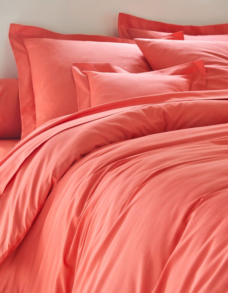 Linge de lit uni polyester-coton Colombine (grenadine)