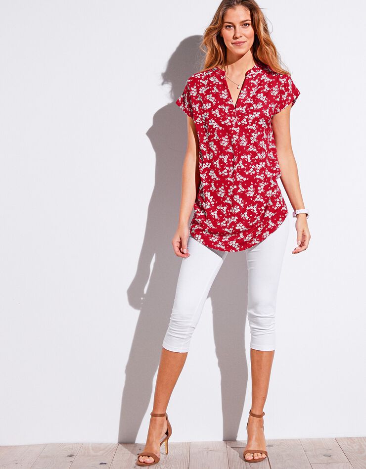 Legging 3/4 uni - lot de 2 (curry + blanc) Legging 3/4 uni - lot de 2 (curry + blanc)