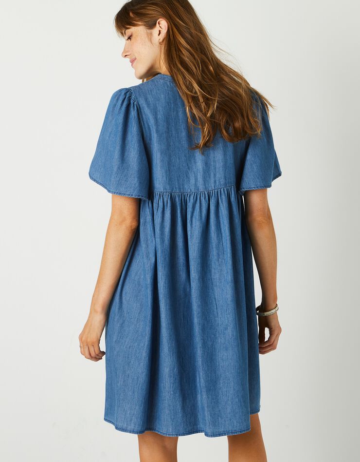 Robe évasée, denim léger (bleached) Robe évasée, denim léger (bleached)