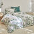 Linge de lit Danae imprim&eacute; - coton 57 fils/cm&sup2; (vert d'eau)