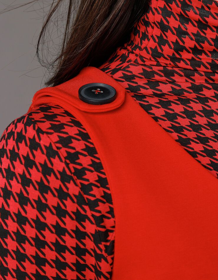 Tunique sans manches unie, maille milano (rouge) Tunique sans manches unie, maille milano (rouge)