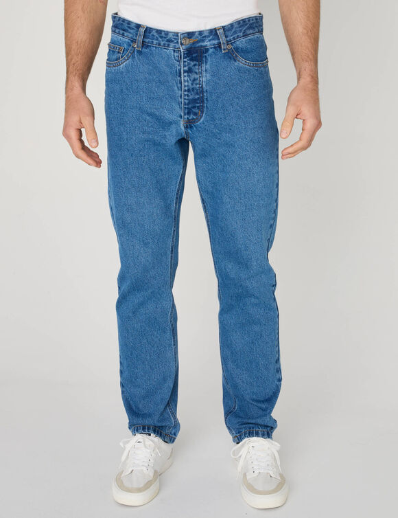 Jean droit basique 100% coton - L32 (stone clair)