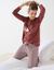 Pyjama pantalon "canards" et vichy en coton-flanelle + chouchou assorti (chocolat / écru) Pyjama pantalon "canards" et vichy en coton-flanelle + chouchou assorti (chocolat / écru)
