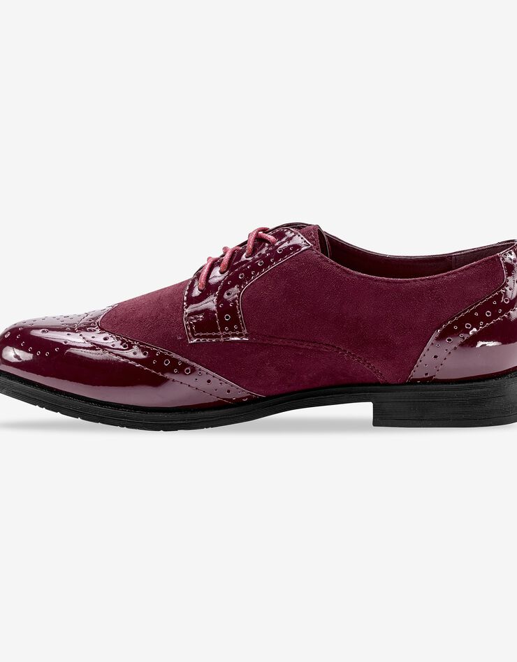 Derbies vernis bi-matière (bordeaux) Derbies vernis bi-matière (bordeaux)