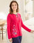 Tee-shirt pyjama manches longues (rouge)