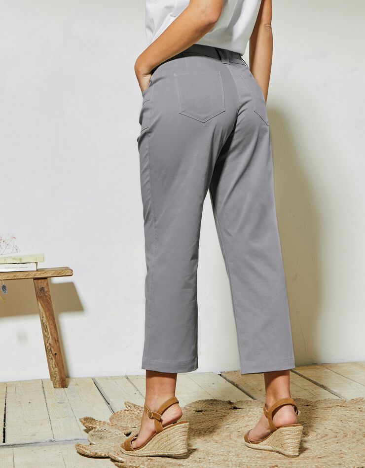 Pantacourt droit stretch (gris) Pantacourt droit stretch (gris)