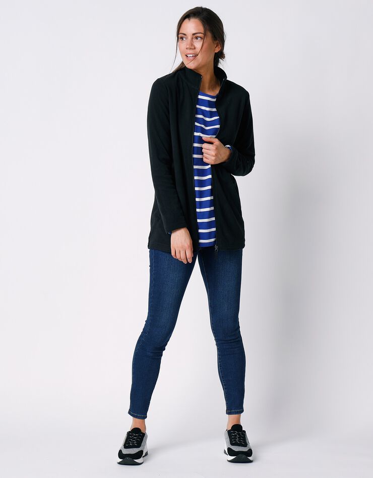 Veste polaire zippée manches longues (noir) Veste polaire zippée manches longues (noir)