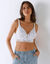 Soutien-gorge forme bustier dentelle unie Arum &ndash; avec armatures (blanc)
