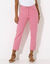 Pantacourt droit sculptant, renfort gainant (rose)