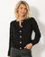 Cardigan boutons "bijoux" (noir)