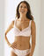 Soutien-gorge coton dentelle uni Coria - sans armatures (poudre)