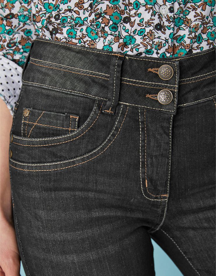 Jean délavé coupe bootcut stretch (black) Jean délavé coupe bootcut stretch (black)