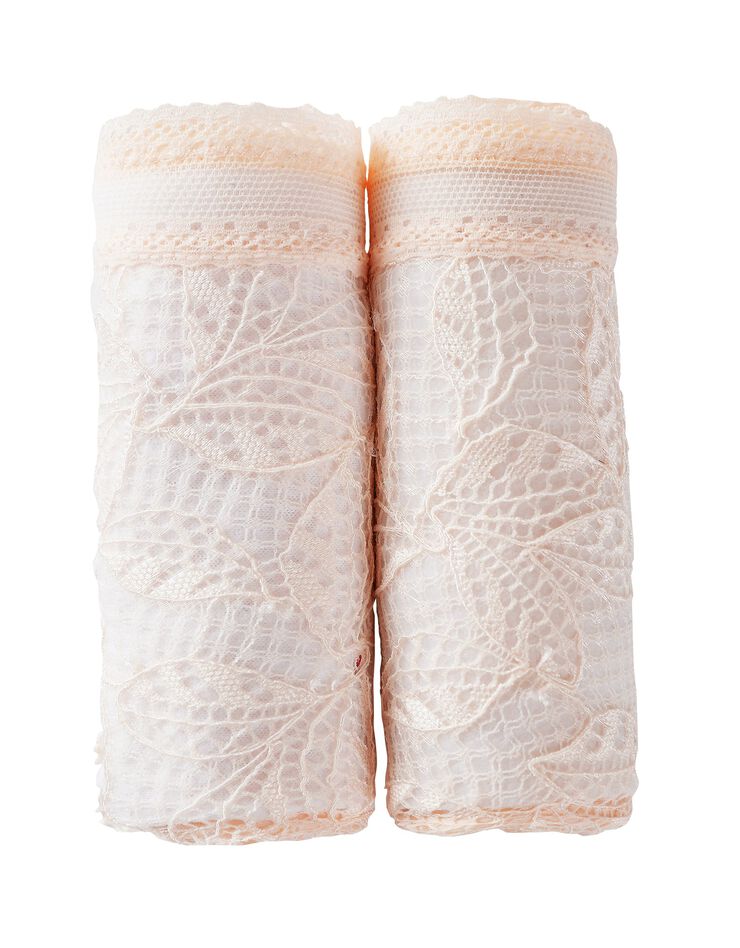 Culotte forme tanga microfibre et dentelle stretch - lot de 2 (ivoire) Culotte forme tanga microfibre et dentelle stretch - lot de 2 (ivoire)
