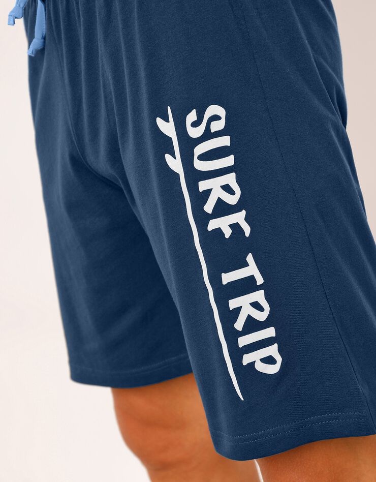 Short pyjama coton bleu marine (bleu marine) Short pyjama coton bleu marine (bleu marine)