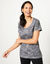 Tee-shirt chiné manches courtes en coton biologique(**) (noir chiné)