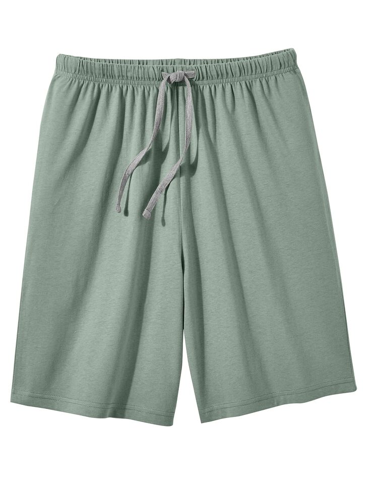 Short pyjama uni vert (vert)