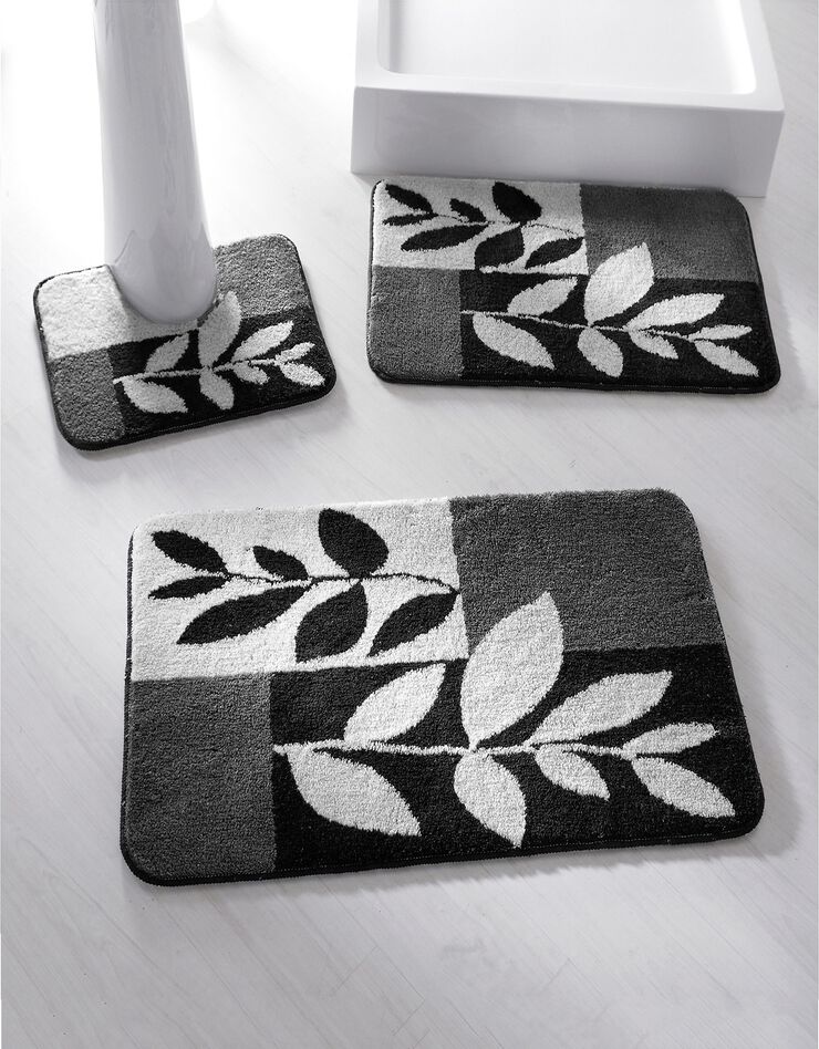 Tapis de bain motif provençal (gris) Tapis de bain motif provençal (gris)