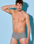 Slip ouvert taille haute - lot de 2 (gris chiné)