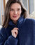 Veste zipp&eacute;e en sherpa (bleu)
