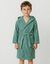 Peignoir enfant &agrave; capuche personnalis&eacute; - &eacute;ponge bouclette 340 g/m&sup2; (eucalyptus)