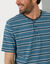 Pyjama-short ray&eacute; col tunisien (anthracite / bleu canard)