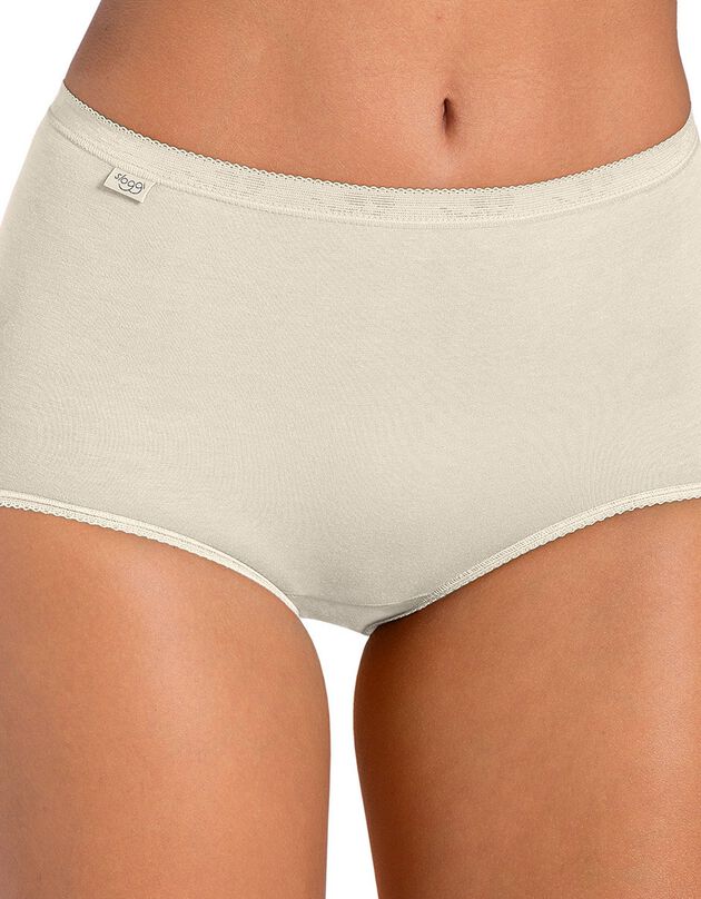 Culotte maxi Basic+, lot de 3 achetées +1 GRATUITE (1) (nude)